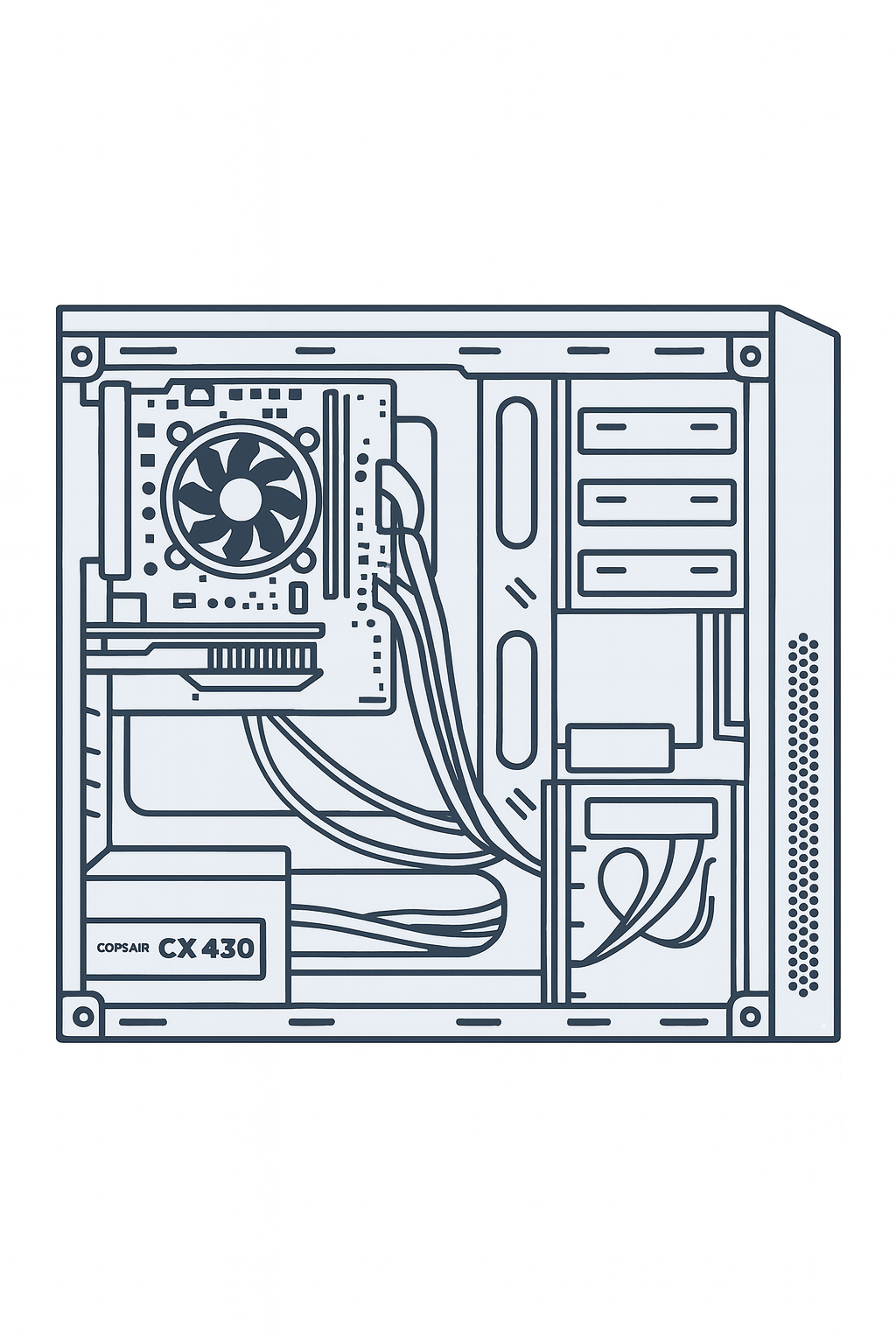 Computer interior background